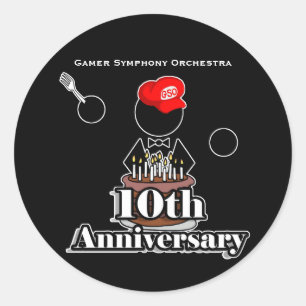 Stickers du 10e anniversaire