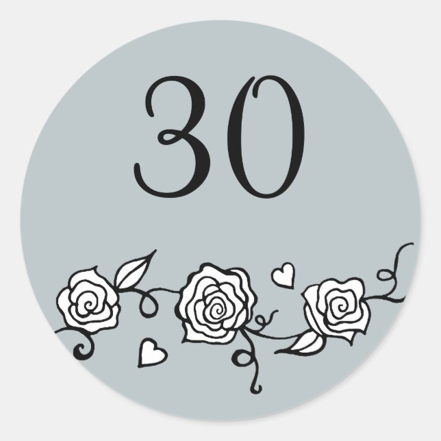 Stickers du 30e anniversaire du Mariage (Devant)