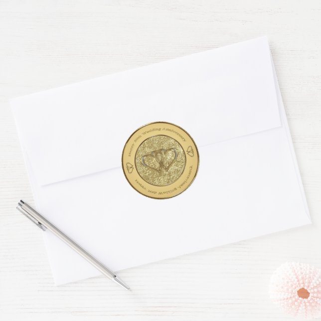 Stickers du 50e anniversaire du Mariage (Enveloppe)