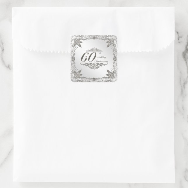 Stickers du 60e anniversaire du Mariage (Sac)