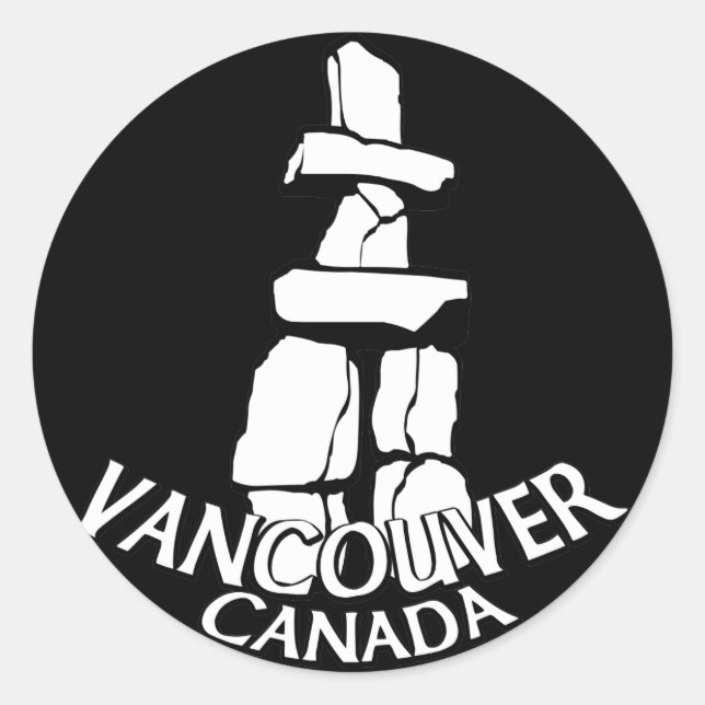 Stickers du Canada de Vancouver Totem Poteau (Devant)