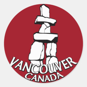 Stickers du Canada de Vancouver Totem Poteau