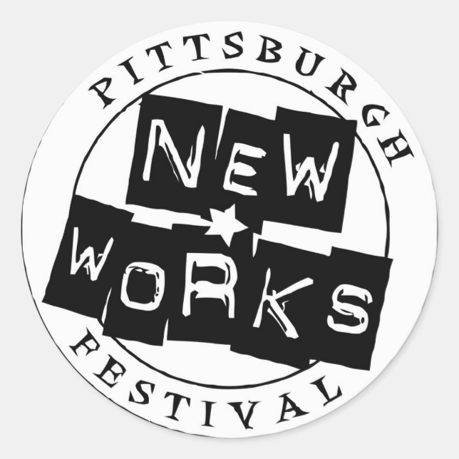 Stickers du festival de Pittsburgh New Works (Devant)