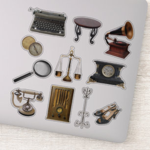 Stickers du journal des articles vintages jeu 2