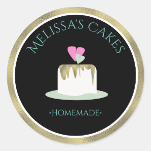 Stickers du logo de gâteau Fondant Mariage Gâteau