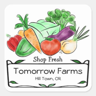 Stickers du marché agricole