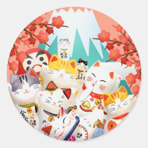 Stickers du parti Manekineko Hanami