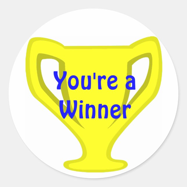 Stickers du prix de l'enseignant de la Coupe d'or (Devant)