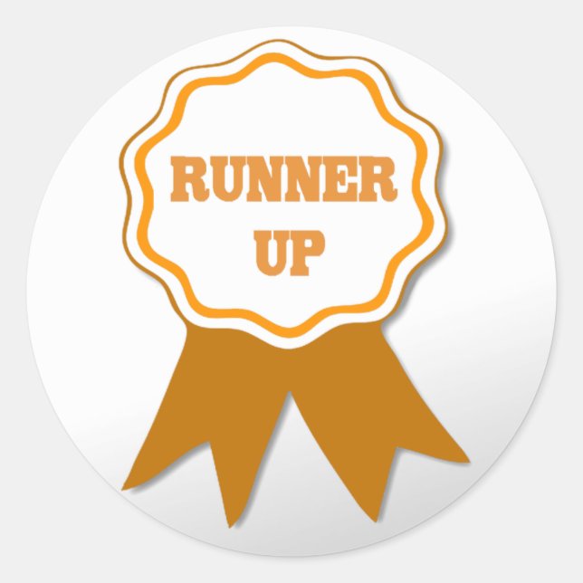 Stickers du prix du ruban orange de l'enseignant (Devant)
