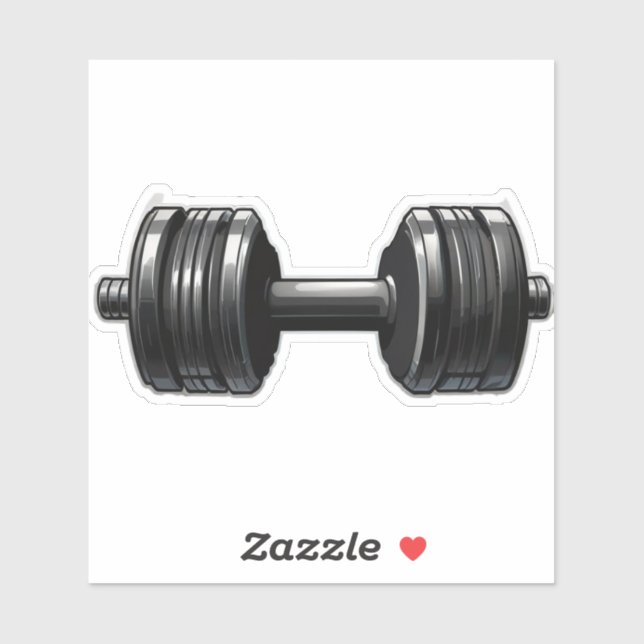 Stickers Dumbbell pour les amateurs de gym (Feuille)