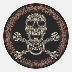 Stickers Duotone Celtic Skull & Bones