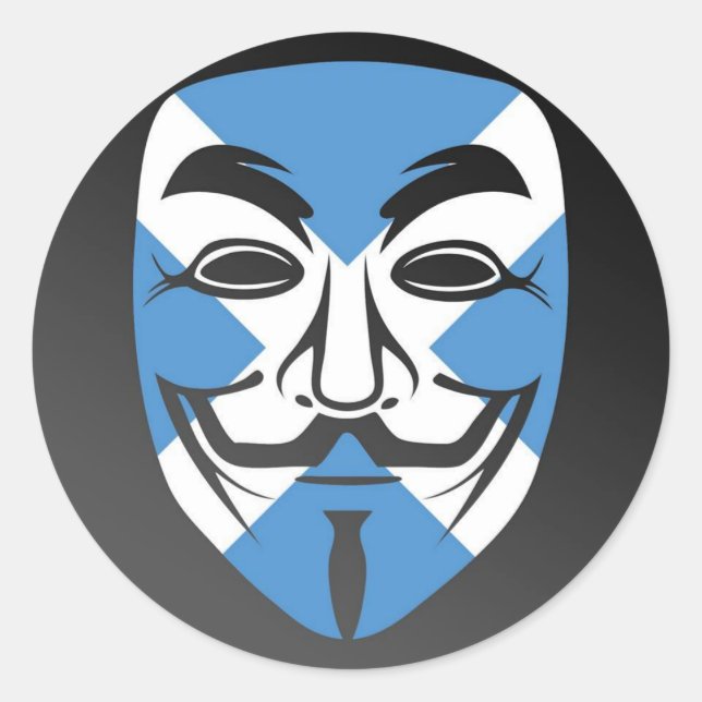 Stickers écossais anonymes. (Devant)