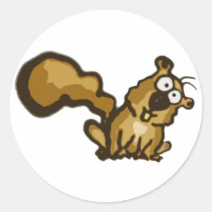 Stickers écureuil de dessin