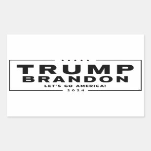 Stickers électoraux Trump Brandon 2024™ (Noir)