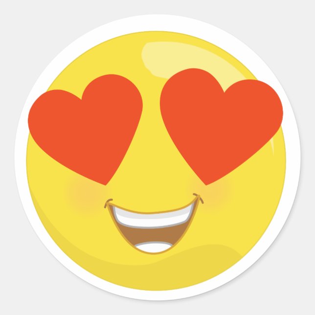 Stickers Emoji Coeur Amour (Devant)