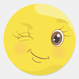 Stickers Emoji de rose jaune mignon