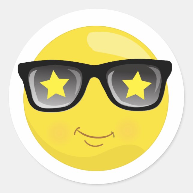 Stickers Emoji Jaune Superstar (Devant)