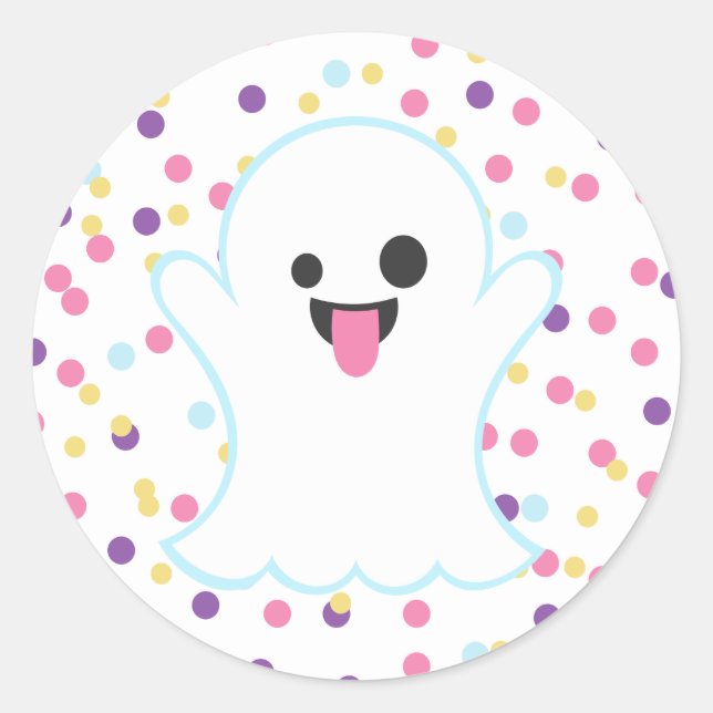 Stickers Emoji Polka Dot Ghost (Devant)