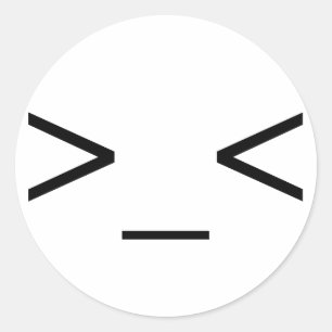 >_< Stickers Emoticon en colère