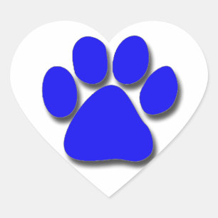 Stickers - Empreinte de patte bleu