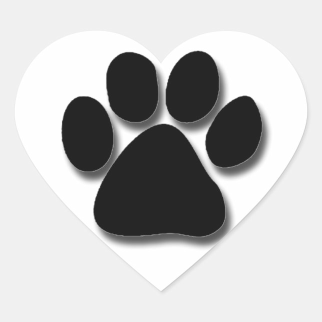Stickers - Empreinte de patte noir (Devant)