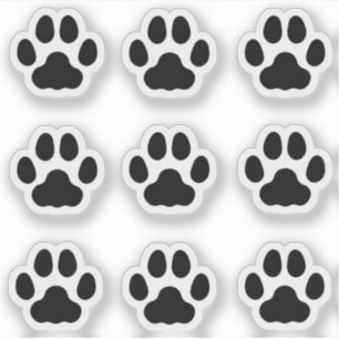 Stickers Empreintes de pattes de chats minuscules 