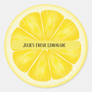Stickers en tranches de citron personnalisées