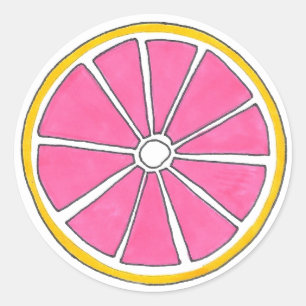 Stickers en tranches de fruits aux agrumes de pamp