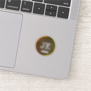 Stickers en vinyle clair logo JK 2024