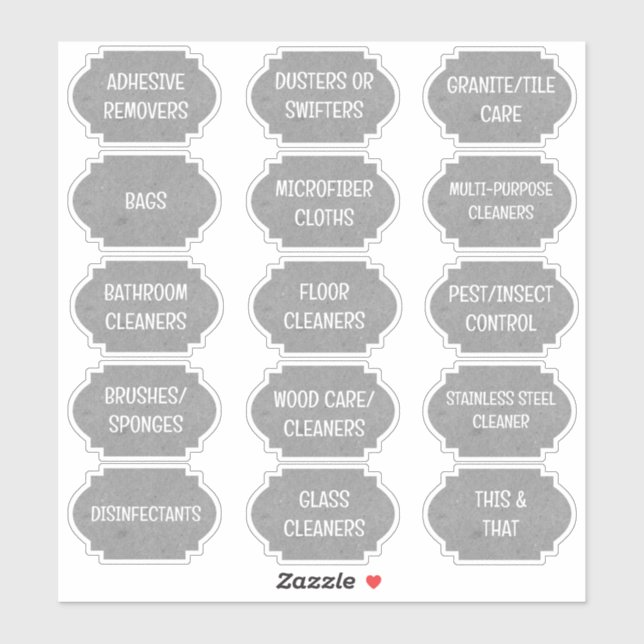 Stickers en vinyle de chambre (Feuille)