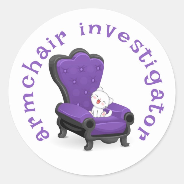Stickers Enquêteur fauteuil (Devant)