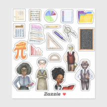 Stickers enseignant mathématiques de l'école