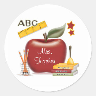 Stickers enseignants personnalisés