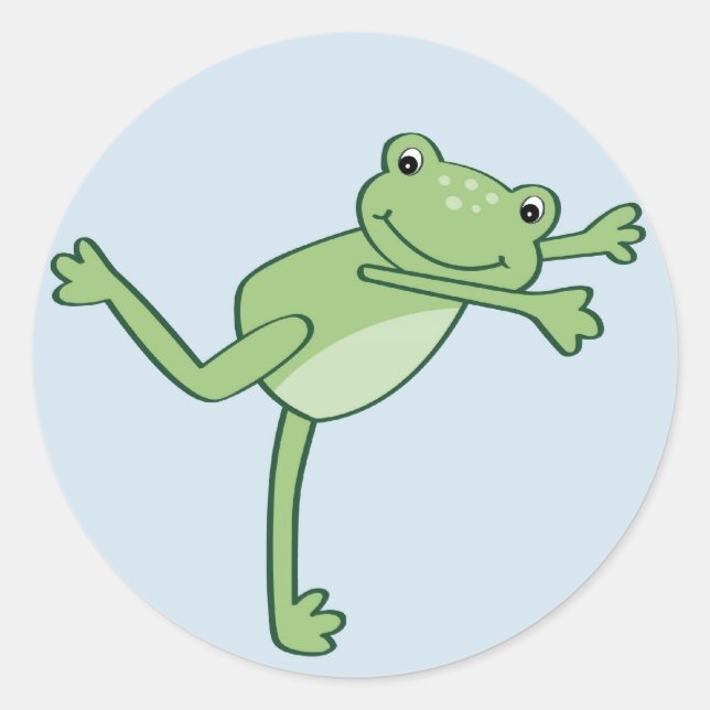 Stickers Enveloppe Cute Leap Frog Froggy Stickers (Devant)