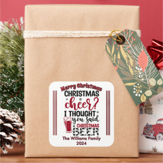 Stickers et bière de Noël joyeux !