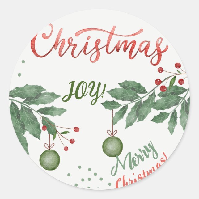 Stickers et Étiquettes de cookies de Noël (Devant)