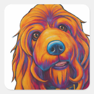 Stickers et Étiquettes d'images de chien adorables