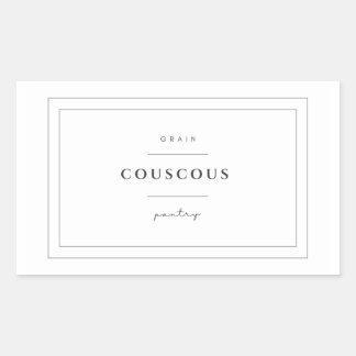 Stickers Étiquette alimentaire couscous