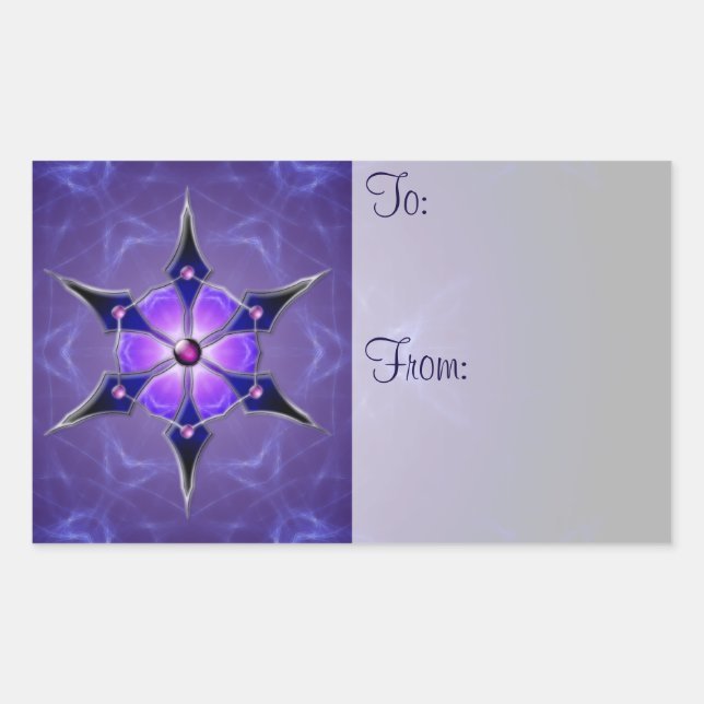 Stickers étiquette cadeau Cold Starlight (Devant)