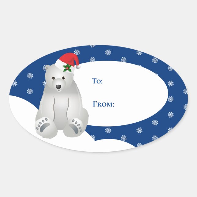 Stickers étiquette cadeau de Noël (Devant)