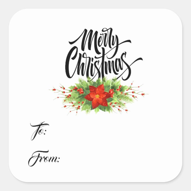 Stickers étiquette cadeau de Noël (Devant)