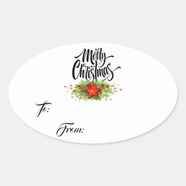 Stickers étiquette cadeau de Noël (Devant)