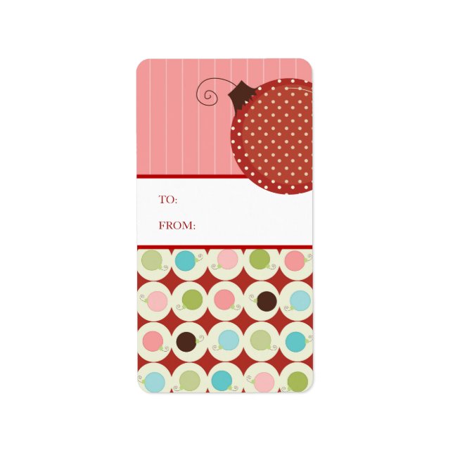 Stickers étiquette cadeau de Noël (Devant)