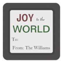 Stickers étiquette cadeau de Noël personnalisé