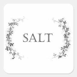 Stickers Étiquette Conteneur de sel Design Vin Cla