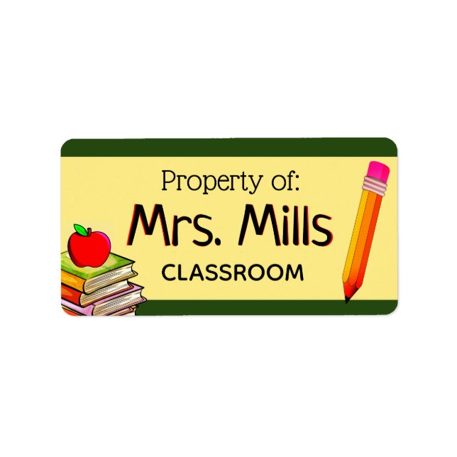 Stickers Étiquette de classe de la propriété ensei (Devant)