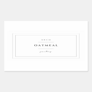Stickers Étiquette de farine d'avoine