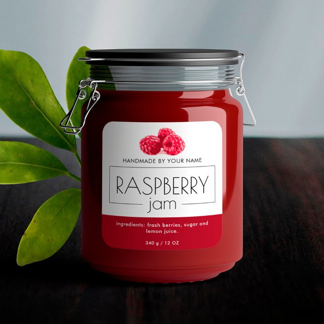 Stickers Étiquette de produit de confiture de fram (Créateur téléchargé)