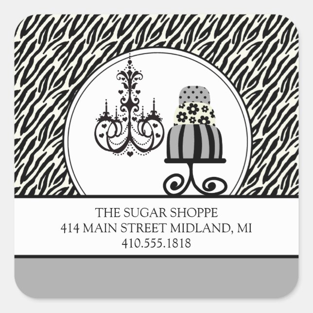 Stickers Étiquette de produits d'impression Zebra (Devant)