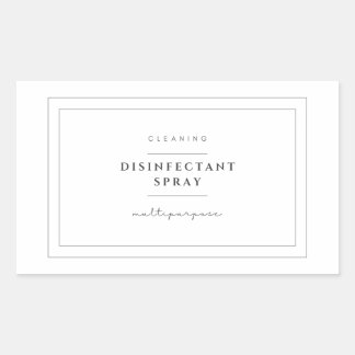 Stickers Étiquette de vaporisateur désinfectant